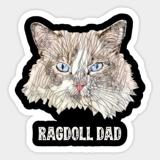 Ragdoll Dad Father's Day Gift Sticker